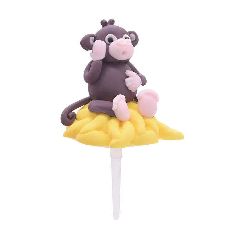 Тематический торт в лесу джунглей с животными Topper Lion Panda товары для вечеринки