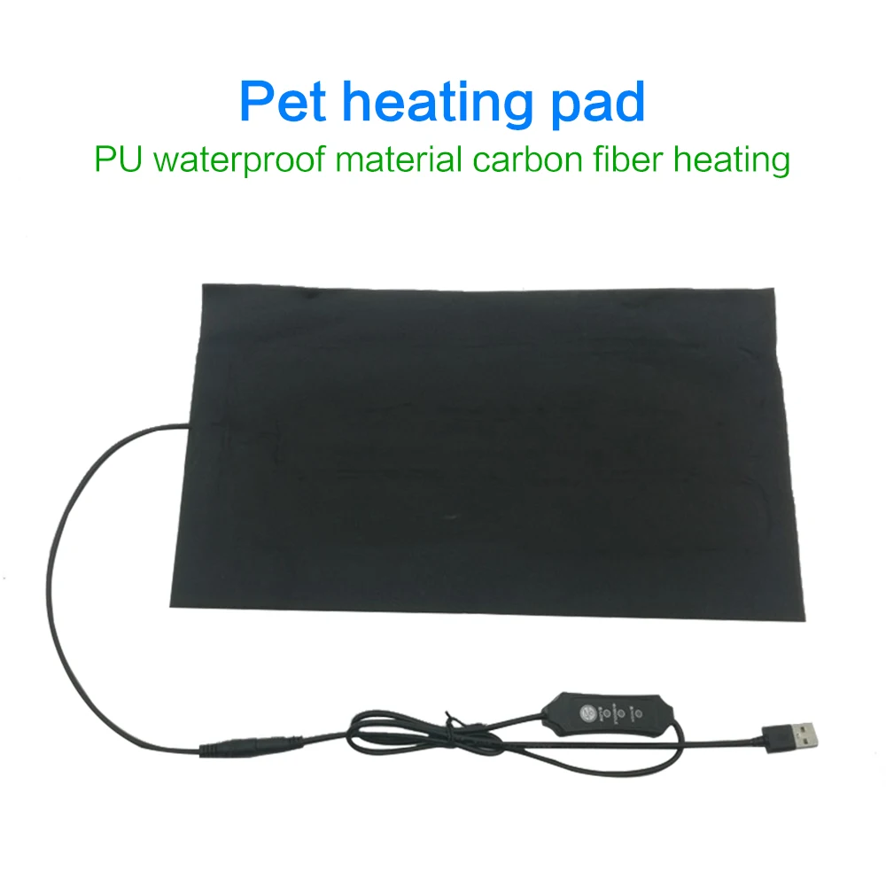 

Climbing Pet Heat Mats USB Heating Sheet Carbon Fiber Pet Heating Pad Adjustable Temperature Controller Mats Reptiles Supplies