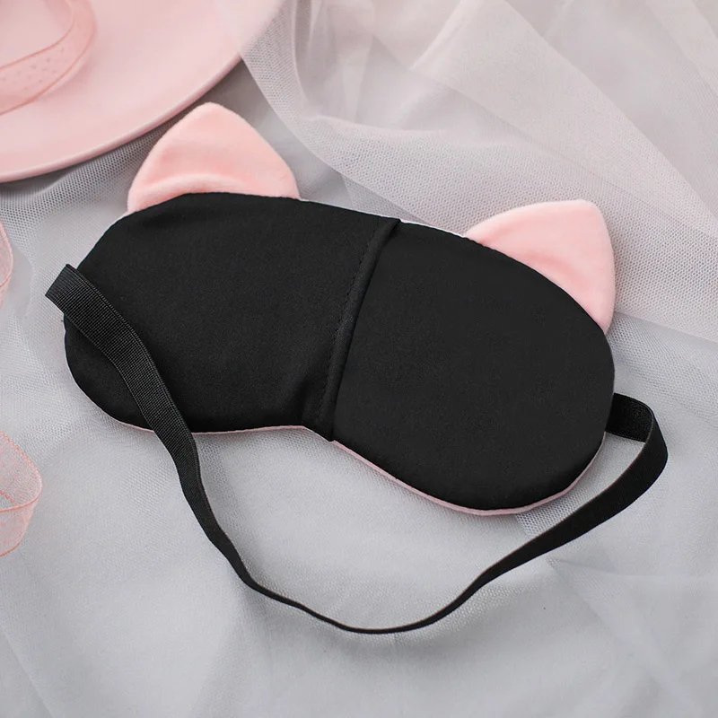 Маска для сна кошачий глаз хлопковая повязка милые повязки на глаза отдыха в