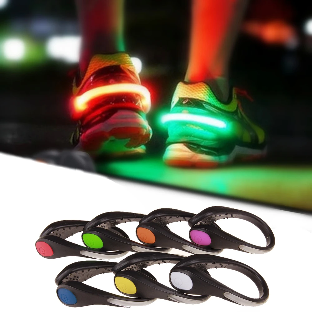 Shoe clip light night safety warning LED strong light shoe clip running cycling bicycle LED lighted shoe clip LED Luminous Clip