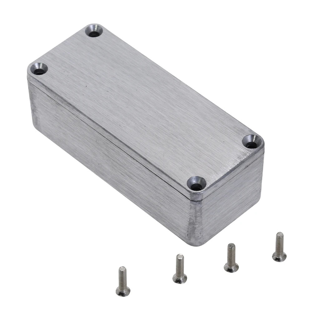 Серебряный алюминиевый корпус чехол электронный Diecast Stompbox Project Box 1590A 92 2*38*31 мм для
