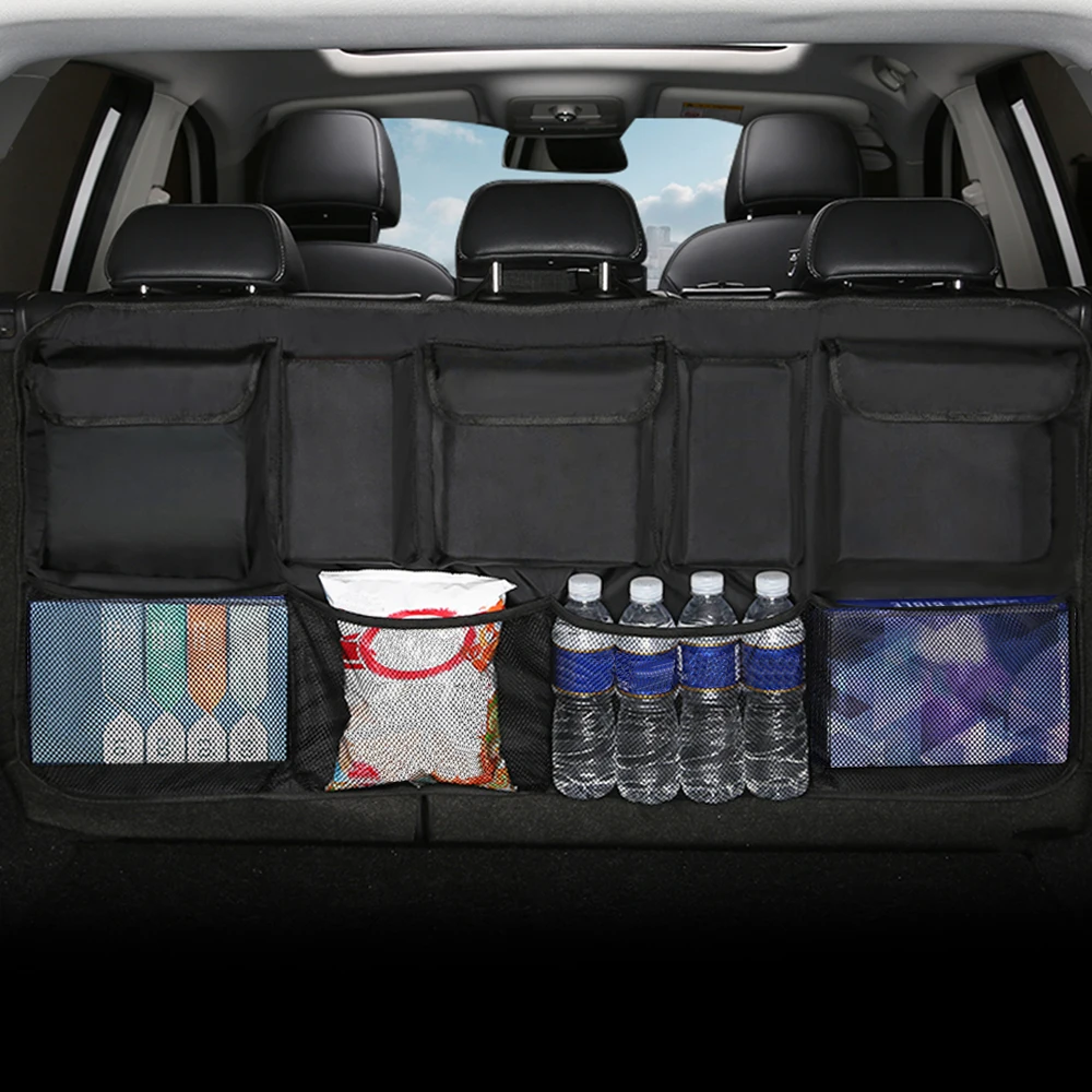 Автомобильный задний сумка для хранения на спинку сиденья с несколькими