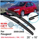 Стеклоочистители для лобового стекла автомобиля лезвия J крюк автомобильные аксессуары для Peugeot 206 хэтчбекSWCC 26 