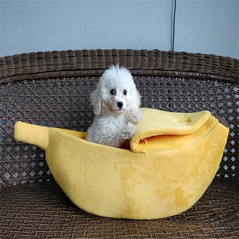 

Мягкая кровать для домашних животных, зимний теплый спальный мешок, милая плюшевая собачья будка, кошка, гнездо, подушка для щенка, портатив...