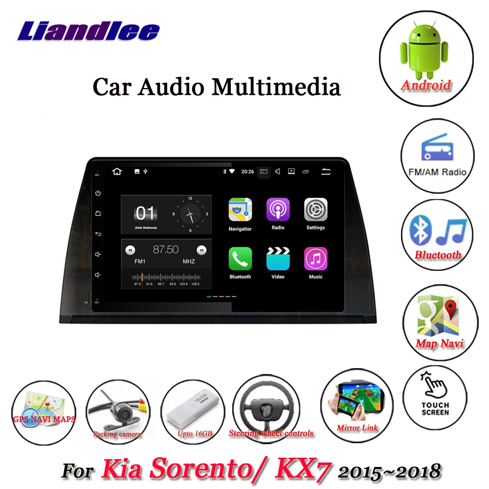 

Liandlee Car Android System For Kia Sorento / KX7 2015~2018 Stereo Radio Video Wifi BT GPS Map Navi Navigation Multimedia No DVD