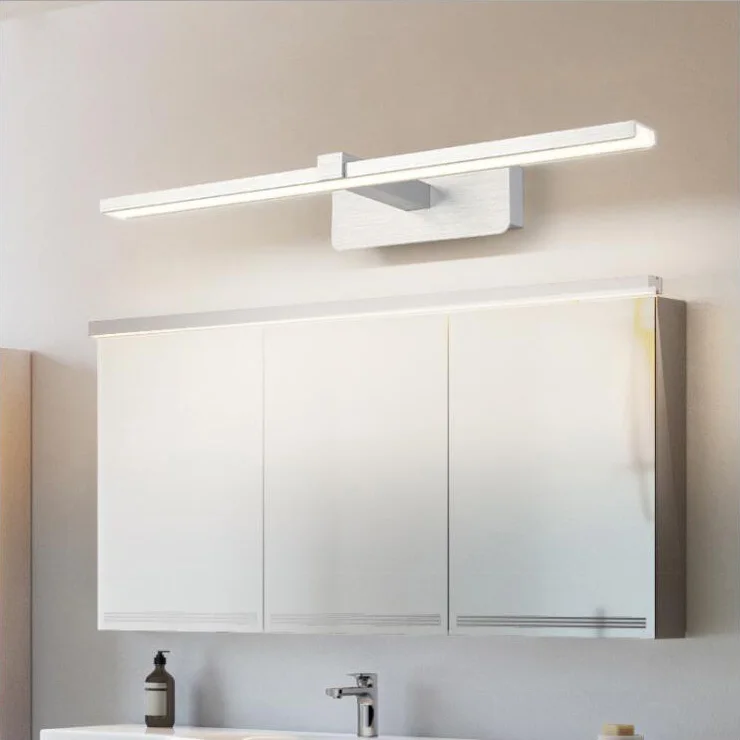 

Зеркальный светильник светодиодный светильник для ванной и трюмо, настенный светильник, матовый серебристый