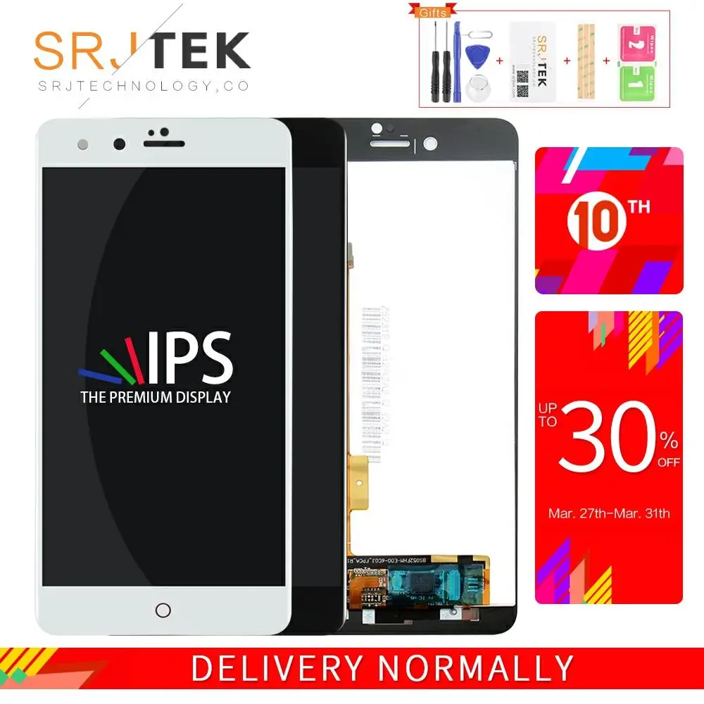 Srjtek 5 2 &quotдля ZTE Nubia Z11 Mini S NX549J ЖК дисплей сенсорный экран дигитайзер сенсор в сборе