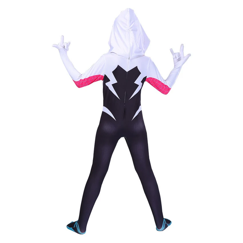 Gwen Spider Stacy Costume Cosplay Anime Kids Girls Venom Jumpsuits Carnival Halloween Costumes for Zentai Bodysuit | Тематическая