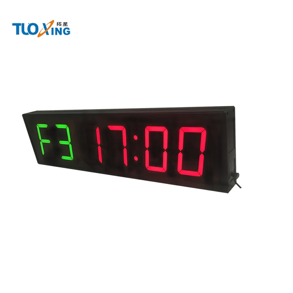 Большие настенные светодиодные часы 4 дюйма программируемый интервал времени |