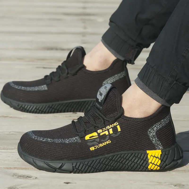 2020 New Outdoor Men's Boots Non-slip Lightweight Anti- Anti-puncture Safety Shoes Indestructible Casual Work Men | Обувь