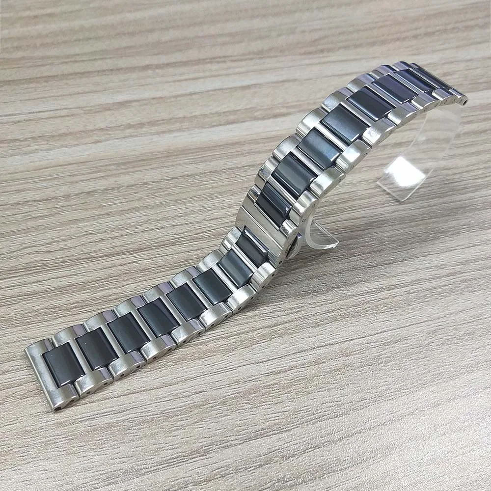 

Ceramic + Stainless Steel Strap for Apple Watch Band Series 5 4 3 2 High Quality Replacement Bracelet for iwatch 44/40MM 42/38MM