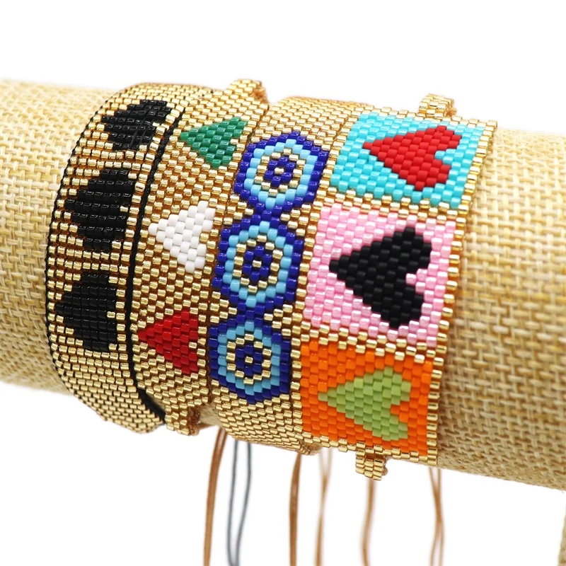 

GRAPES Mexico Bracelets MIYUKI Evil Eye Bracelet Turkish Eye Jewelry Men Gold Star Pulseras Mujer Moda 2021 Women Insta Armband