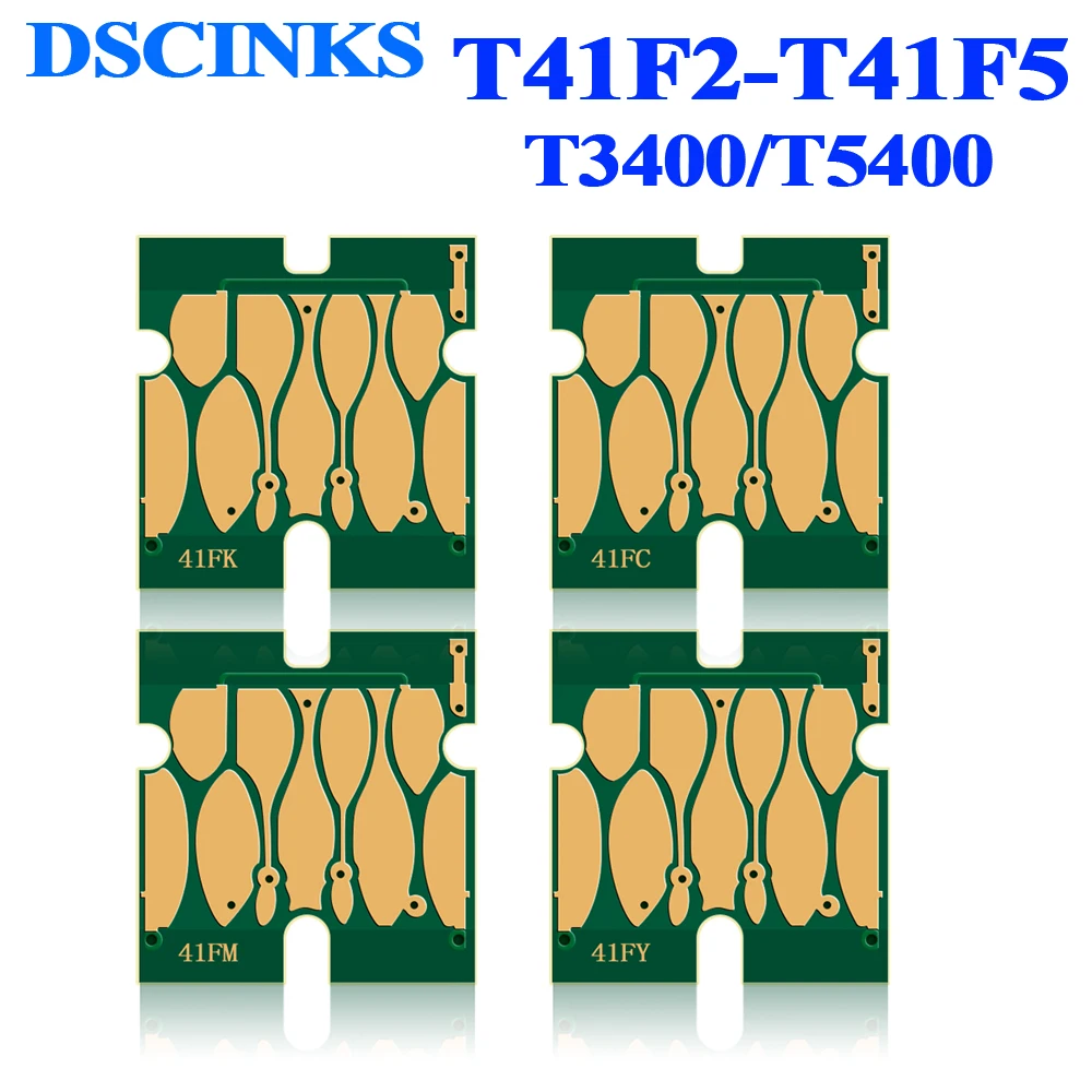 

Новейшая версия T41F2 T41F3 T41F4 T41F5, микросхема для картриджа Epson SureColor T3400 T5400 SureColor T5400 для T41F2