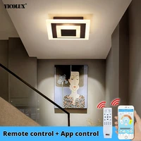 modern ceiling lights bluetooth app control lighting for hallway balcony corridor bedroom acrylic indoor lamps lustre ac 90 260v