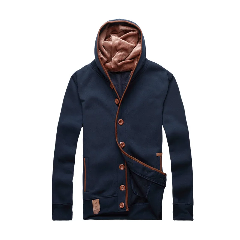 

Popular Men's Spring and Autumn Casual Sports Hooded Cardigan Men's Hooded Men's Jacket European Style