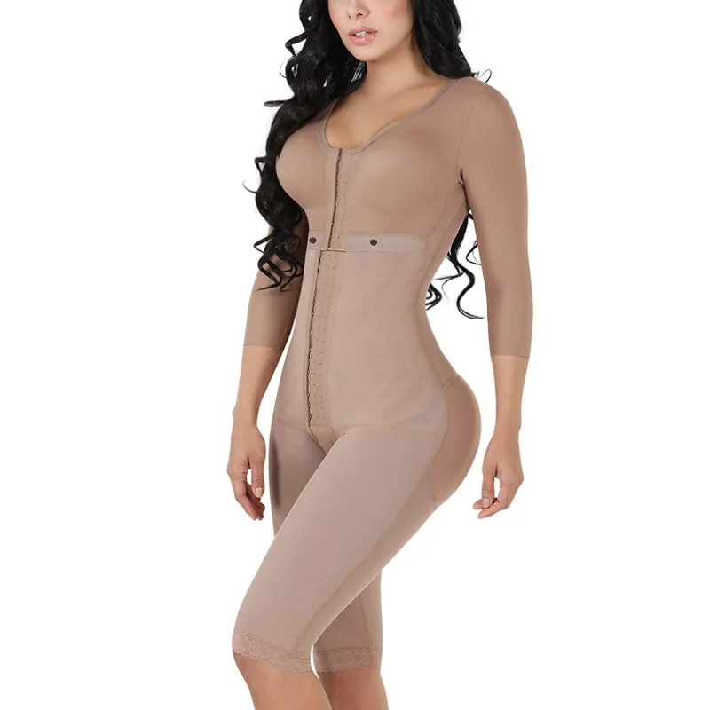 Long Bodyshaper With Brassier And Sleeves Fajas Colombians