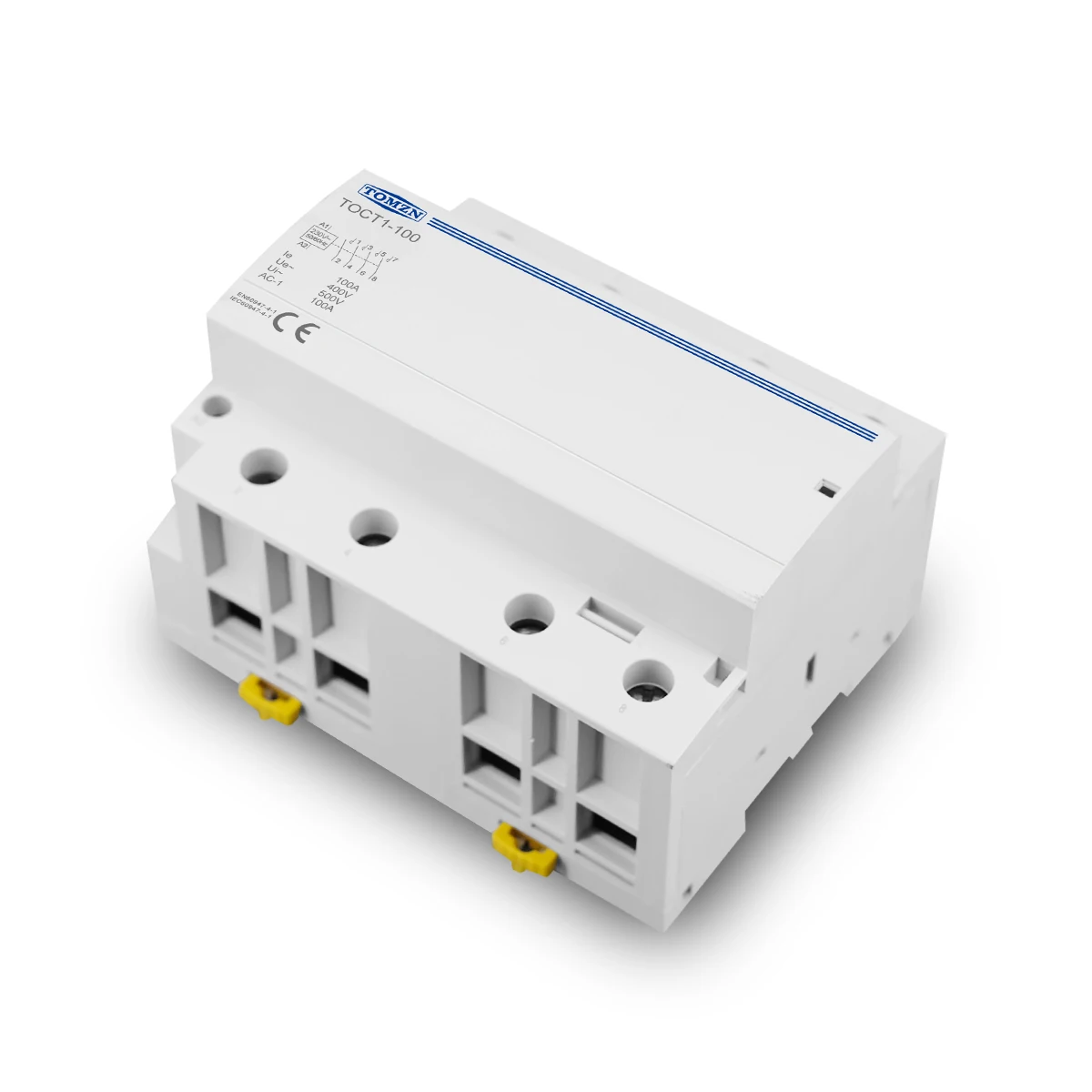 Фото TOCT1-100 4P 100A 4NO 400V 50/60HZ Din rail бытовой модульный контактор переменного тока 4NO или 2NO 2NC 230V coli №2