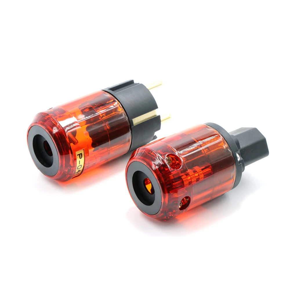 Пара P 046E + IEC C 046 разъемы Позолоченные SCHUKO EU Мощность штепсельной