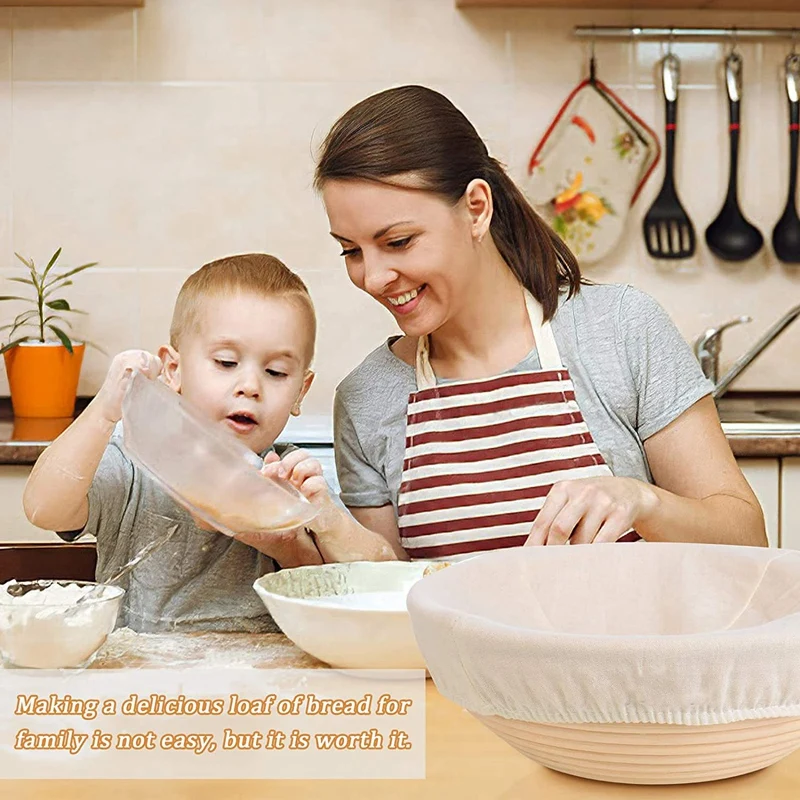 Набор корзин для хлеба круглая корзина выпечки 10 дюймов и Овальный баннетон