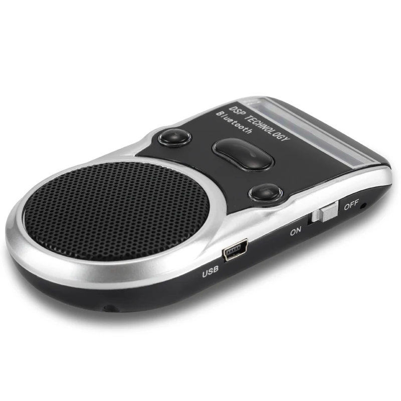 Solar Power Lcd Car Bluetooth Handsfree Kit Hands Free Adapter Aux Receiver Speakerphone For Mobile Phone Cigarette Li | Автомобили и