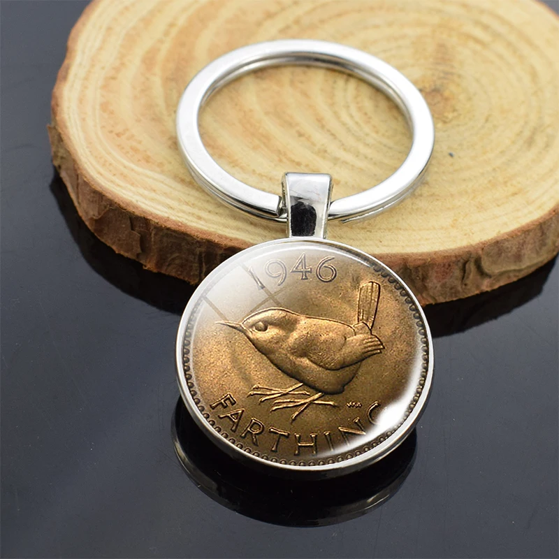 Брелок для ключей с монетами декор долларов украшение новозеландскими цветами