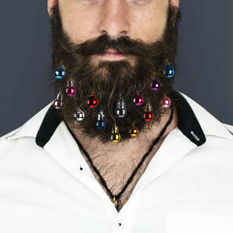 

Colorful Hair Baubles Clips Beard Ornaments Holiday Decoration Mini Mustache Sideburns Goatee Whisker Clips Dropship