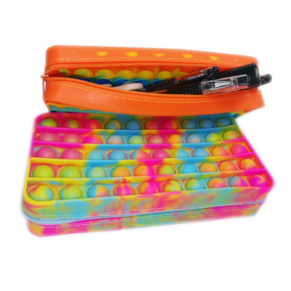 Новинка игрушки-антистресс с пузырьками школьный карандаш чехол детская игрушка
