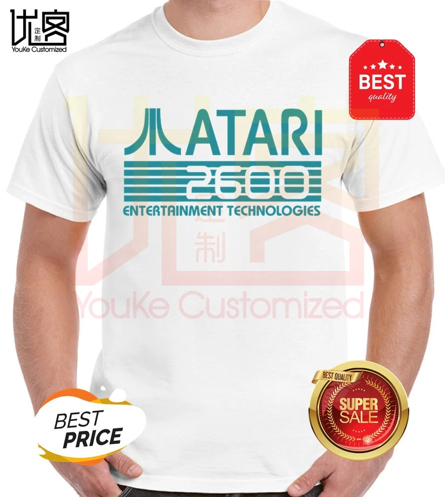 Atari футболка космические захватчики nintendo computer cool mario arcade Ретро gamer 80s | Мужская