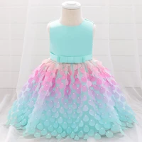 infant white baptism dress princess dress toddler kids wedding dress newborn christening 1 year baby girl mermaid dress