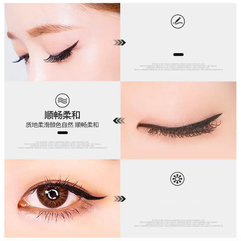 

Black Liquid Quick Dry Eyeliner Smooth Long Lasting Eyes Liner Pen Pencil Stamp Gel Matte Maquillaje Profesional Beauty Tools