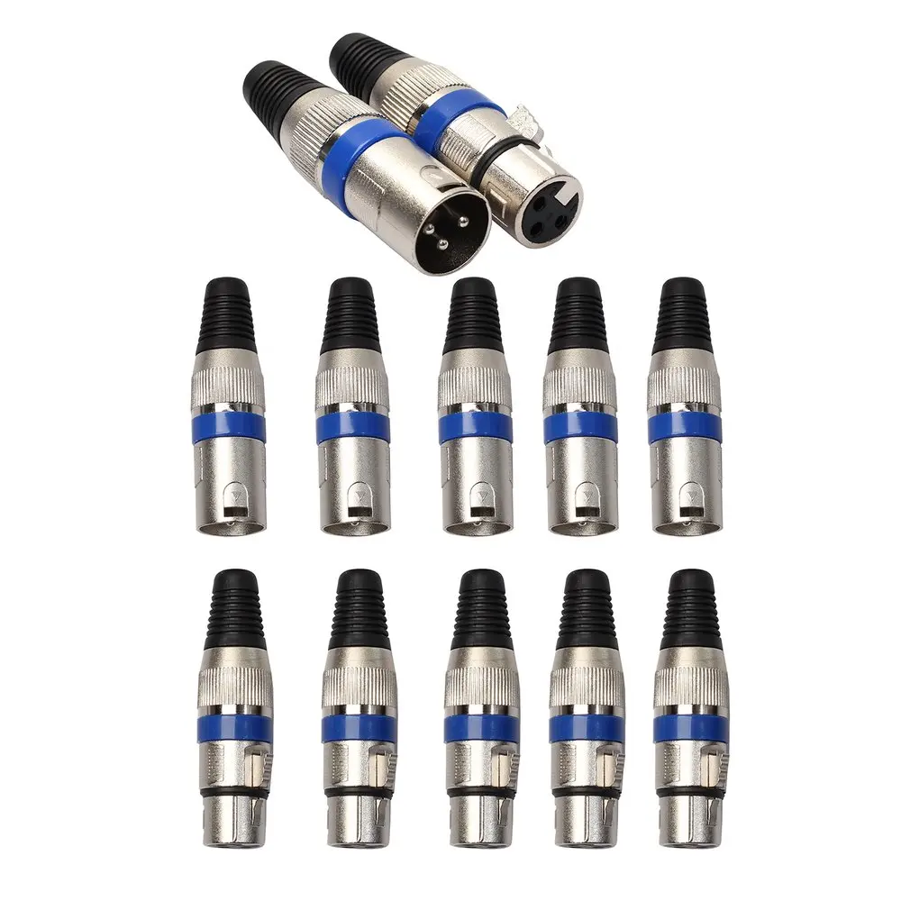 3-контактный разъем XLR + гнездовой для микрофона аудиокабеля Миксер динамиков |