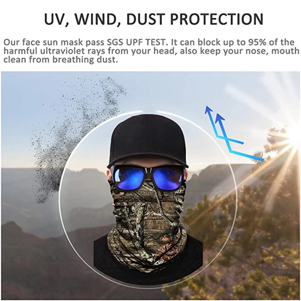 

Printed Face Bandana Mask Cover Neck Warmer Gaiter Bicycle Cycling Ski Tube Scarf Hiking Breathable Masks Print Women Men Winter