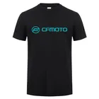 Новые мужские летние хлопковые футболки Cfmoto с коротким рукавом