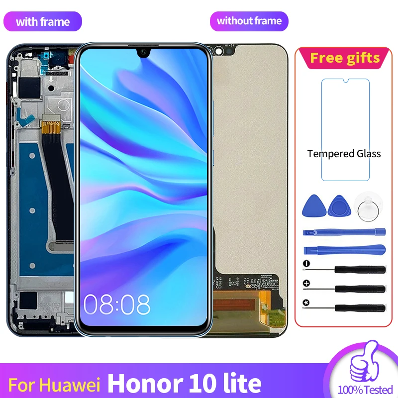 Сменный ЖК экран для Honor 10 Lite сенсорный Huawei P Smart 2019 полный модуль|Экраны мобильных