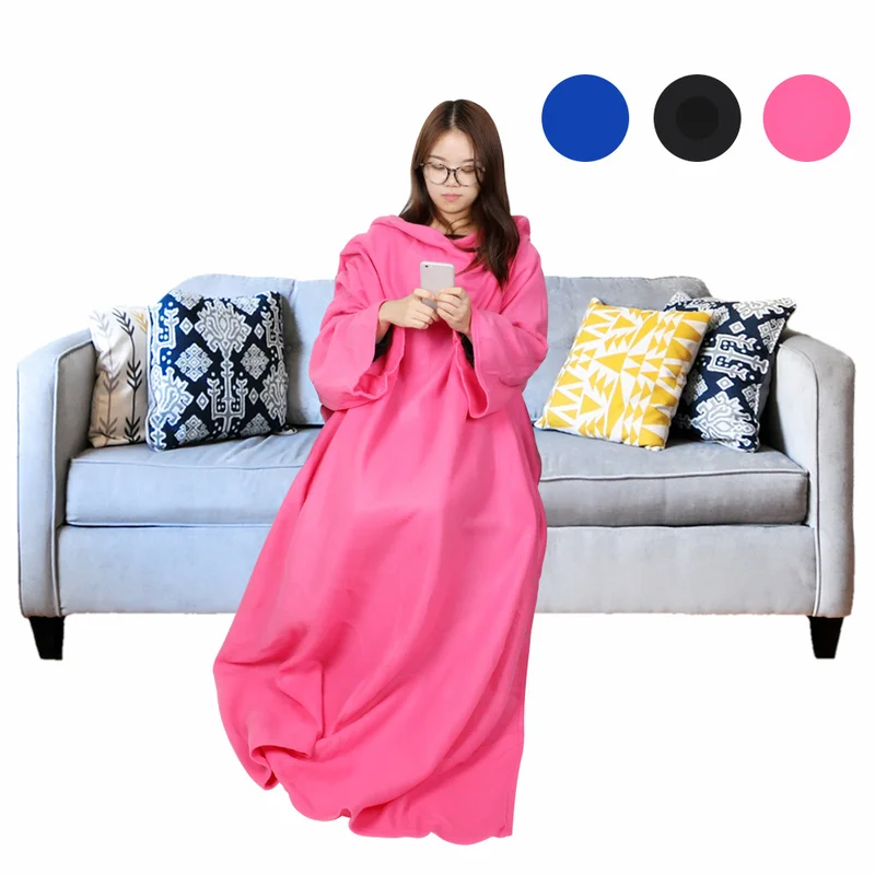 Новинка 2020 одеяло для малышей с рукавами Флисовое комфортное теплое без