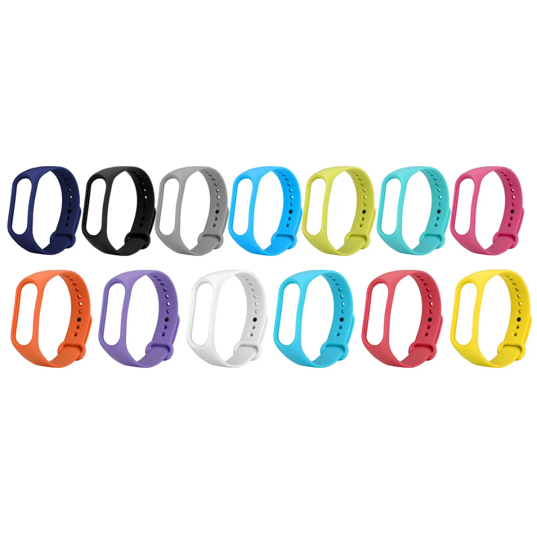 Мягкий цветной браслет для Xiaomi MI Band 4 3 спортивные регулируемые многоцветные часы