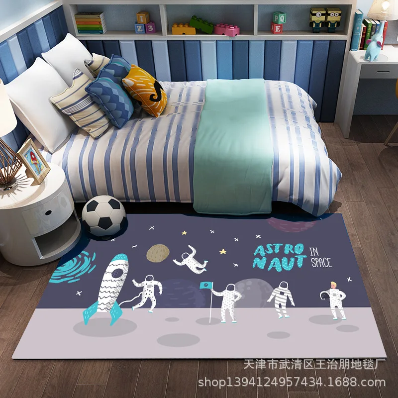 

1314 Children's Room Bedside 3D Printed Carpet Cartoon Children's Crawling Carpet Living Room Decoration Carpets for Living Room