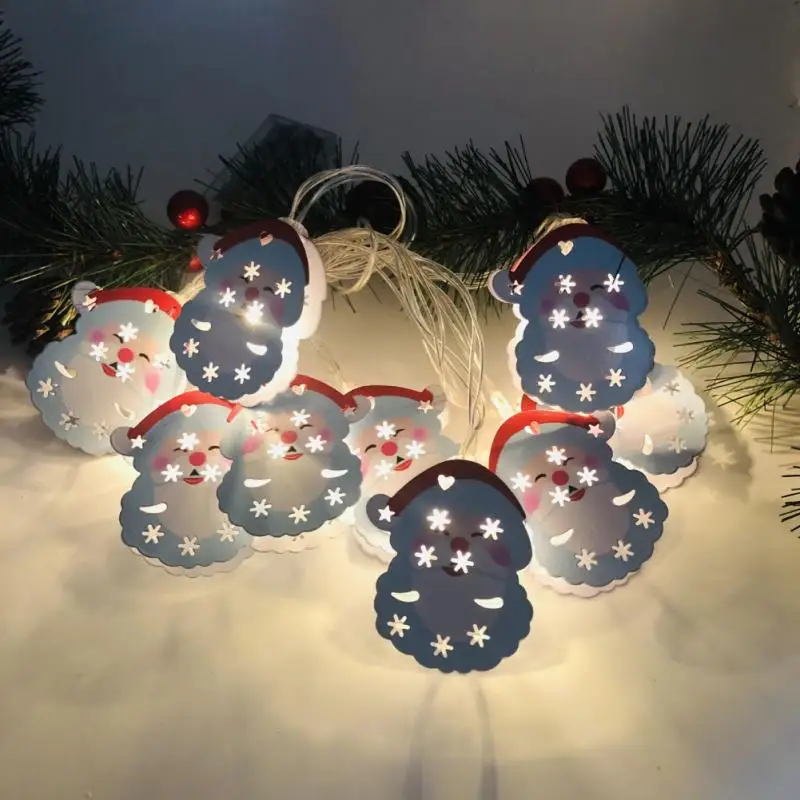 

Christmas LED String Light 20 LED Xmas Tree Snowman Santa Claus String Light Christmas Festival Party Home Outdoor Decor