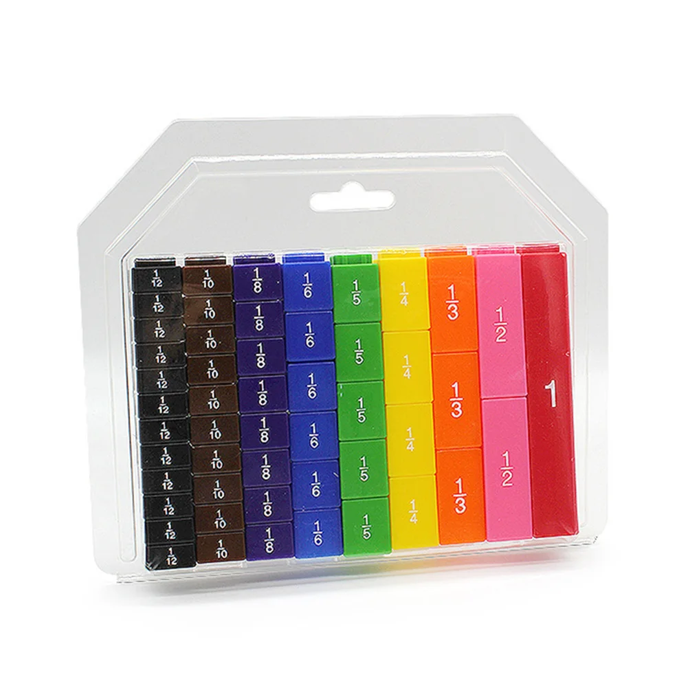 

Montessori Math Toys for Children Fraction Stacking Tower Math Fraction Percentage Cube Math Teaching Learning Stacks Tower Set