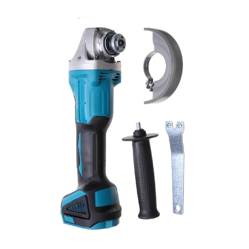 

125/100mm 4 Speed Brushless Electric Angle Grinder Grinding Machine Cordless DIY Woodworking Power Tool For Makita 18V Battery