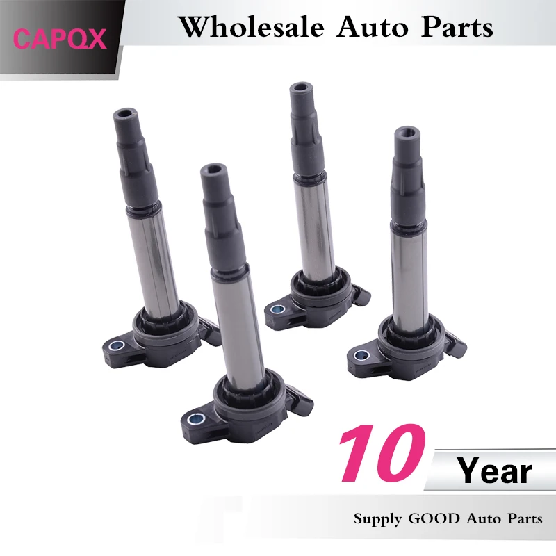 CAPQX 4 шт. воспламенитель зажигания Катушка 90919 C2003 02258 02252 Для YARIS VIOS COROLLA 1ZRFE 2007 2008 2009