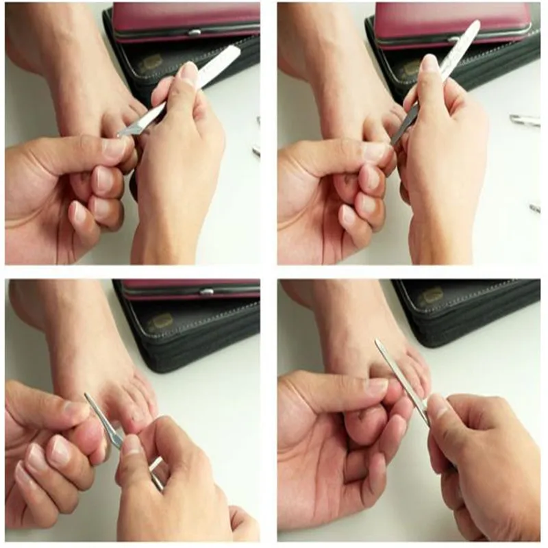 

8PCS/Set Brown Nail Scissors Brown Stainless Steel Cuticle Trimmer Nipper Nails Trimmers Professional Exfoliating Pedicure Tool