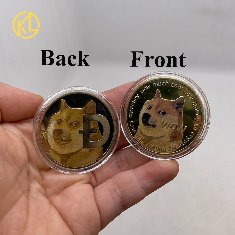 Золотая банкнота Dogecoin с COA SHIB coin DOGECOIN KILLER Doge коллекция подарков | Дом и сад