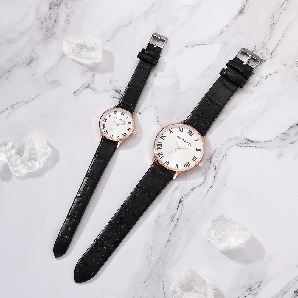 Простые часы для влюбленных мужские и женские повседневные кварцевые унисекс с