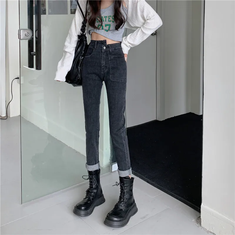 

DD0386 New fashion new trendy feet pants pencil pants women jeans