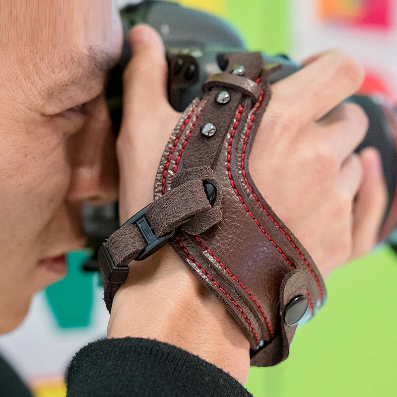 Alça de Mão Alça de Pulso por para Dslr e Câmeras sem Espelho Câmera Fogo Rápido Seguro Aperto Acolchoado Fotógrafos
