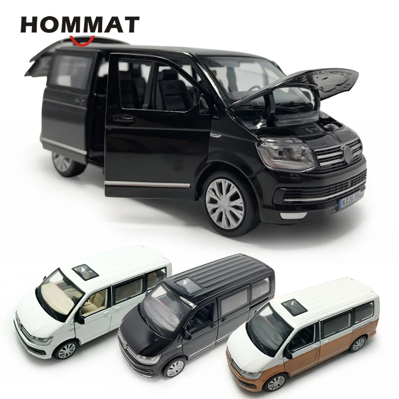Модель автомобиля HOMMAT 1:32 T6 Multivan MPV из металлического сплава литая игрушка