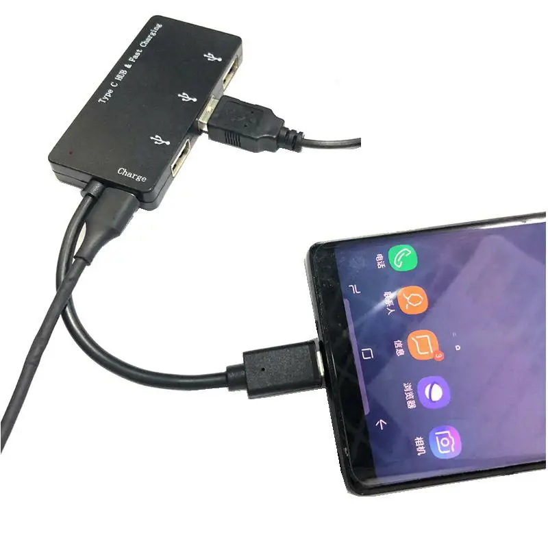 

3-in-1 Hub Type C HUB with Quic Charging Multifunction USB Hub