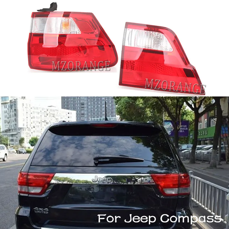 Внутренний/внешний задний светильник MZORANGE для Jeep Compass Grand Cherokee 2011 2012, задний тормозной фонарь в сборе, задний светильник для автомобиля