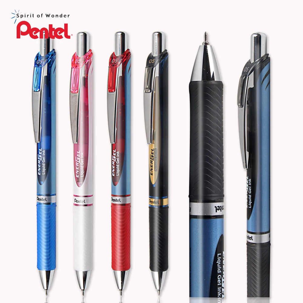 1 шт. Pentel ENERGEL Clena BLN75 гелевая ручка Пресс гладкой и быстросохнущий Ручка роллер 0 5